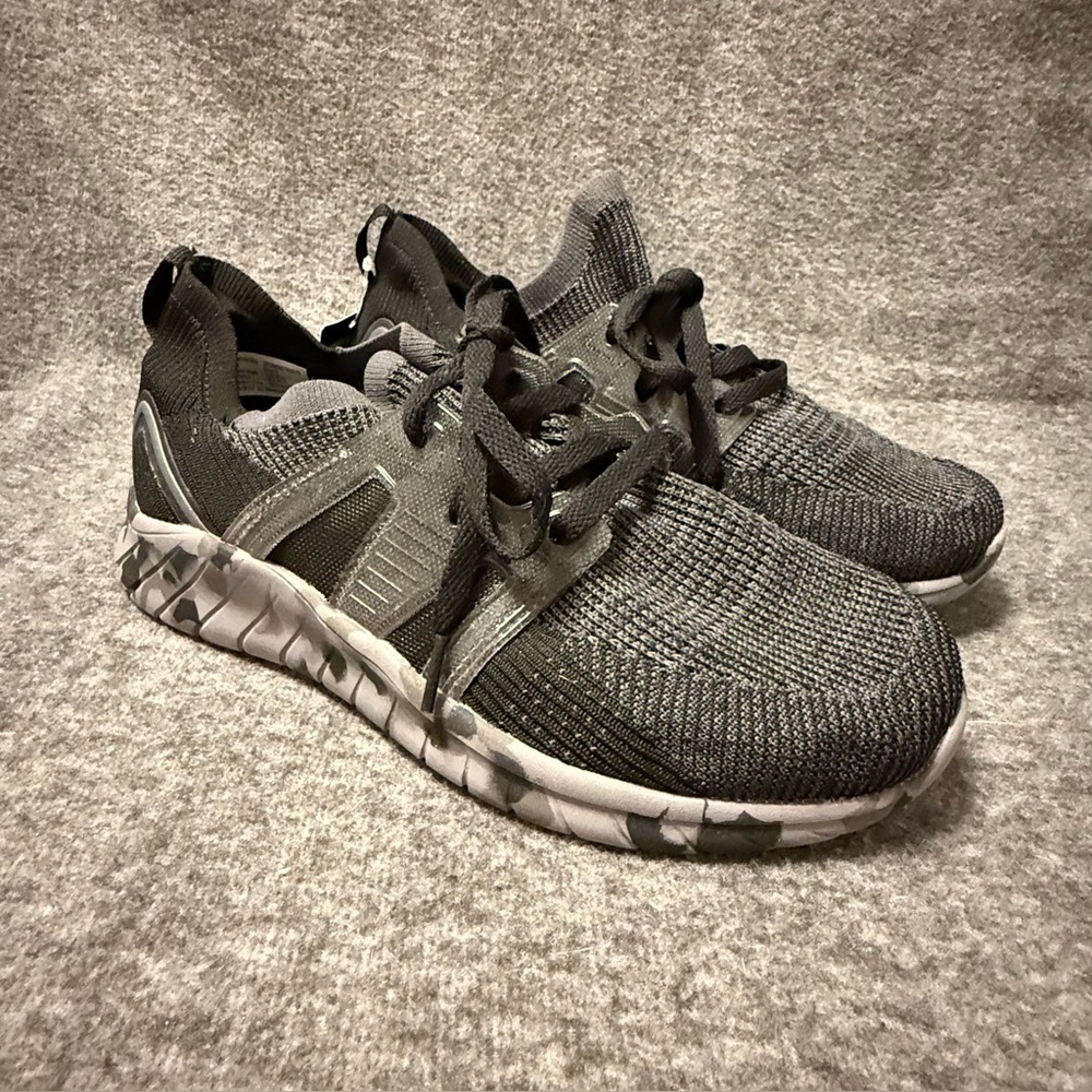 Athletic Works Sneakers Big Boys Size 6 New Black Lace‎ Up Shoes Memory foam